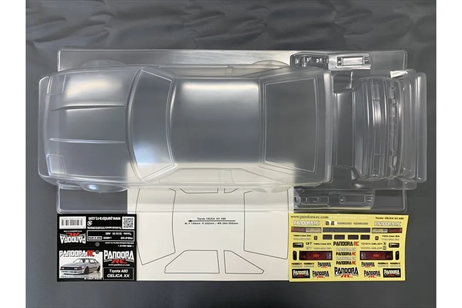 Pandora RC 1/10 Toyota Celica XX A60 Unpainted Body Shell image 54090