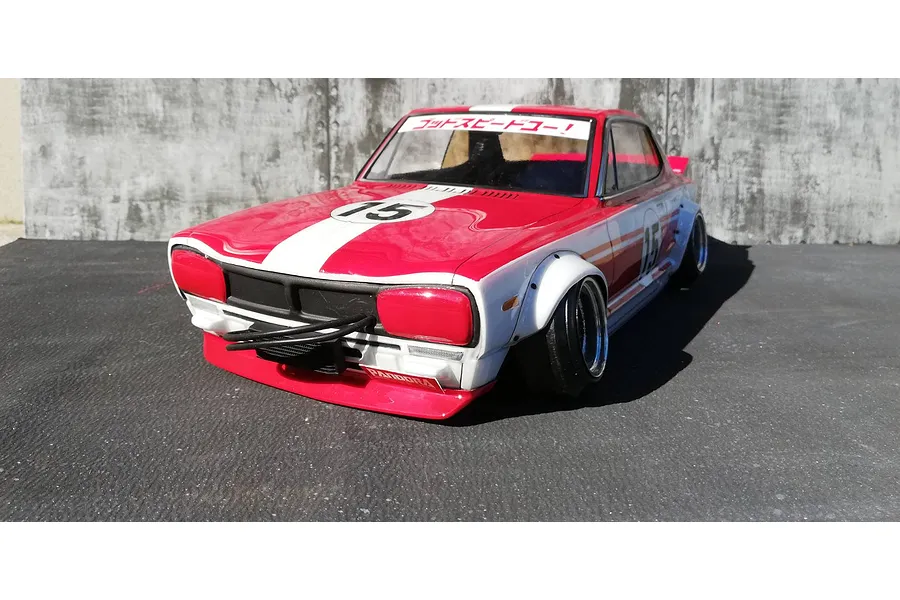 Pandora RC 1/10 Nissan Skyline HT 2000GT-R (KPGC10) Custom Unpainted Body Shell image 54183