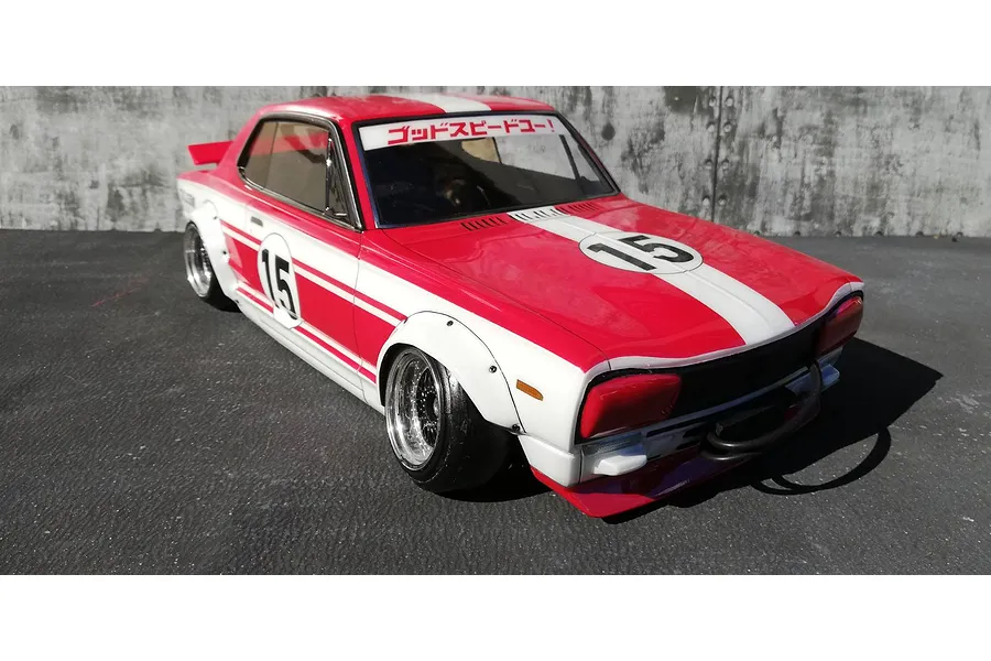 Pandora RC 1/10 Nissan Skyline HT 2000GT-R (KPGC10) Custom Unpainted Body Shell image 54184