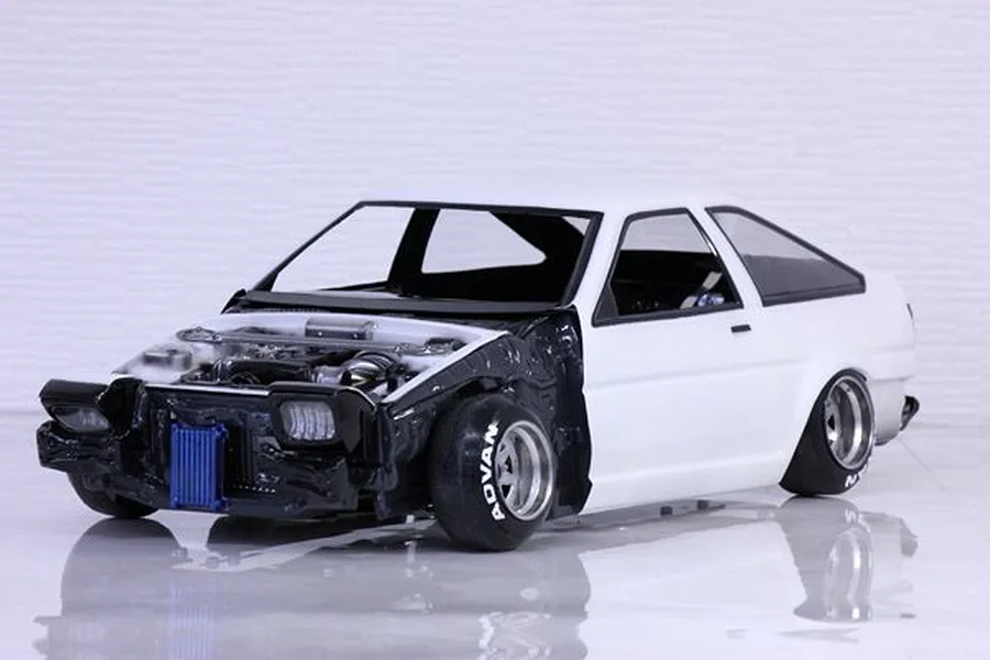 Pandora RC 1/10 AE86 Inner Set Unpainted Body Shell image 54231