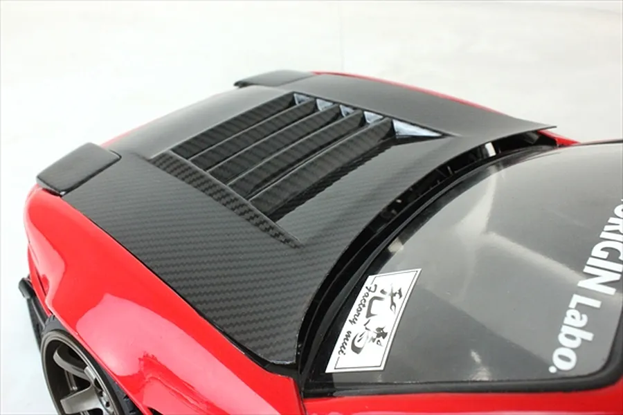 Pandora RC 1/10 Headlight &amp;amp; Hood Set (Carbon Style) Unpainted Body Shell image 3
