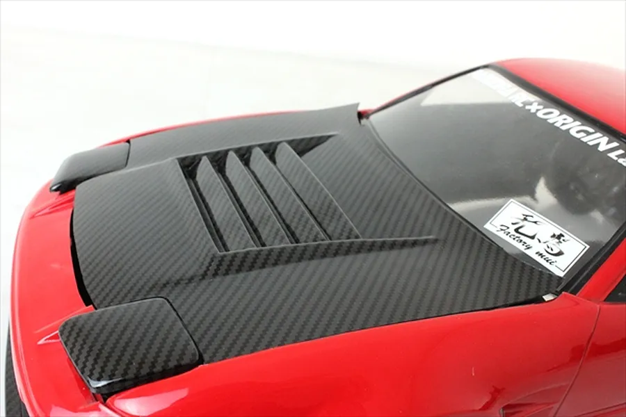 Pandora RC 1/10 Headlight &amp;amp; Hood Set (Carbon Style) Unpainted Body Shell image 4