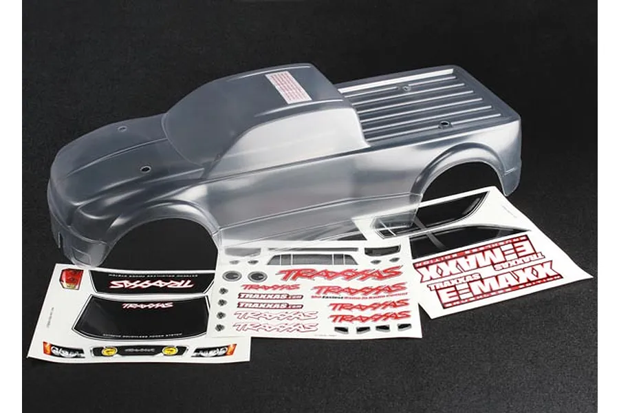 Traxxas E-Maxx Brushless Unpainted Body Shell w/ Decals image 54330