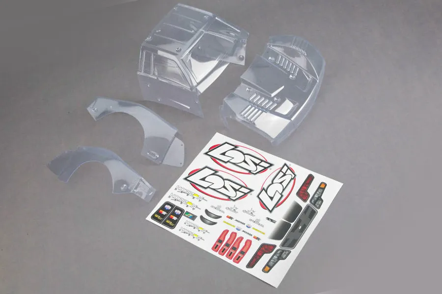 Losi 1/10 Baja Rey Unpainted Body Shell w/ Decals image 54331