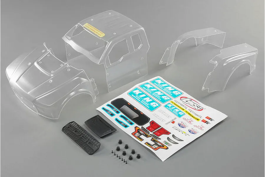 Losi 1/10 Baja Rey Ford Raptor Unpainted Body Shell w/ Decals image 54332