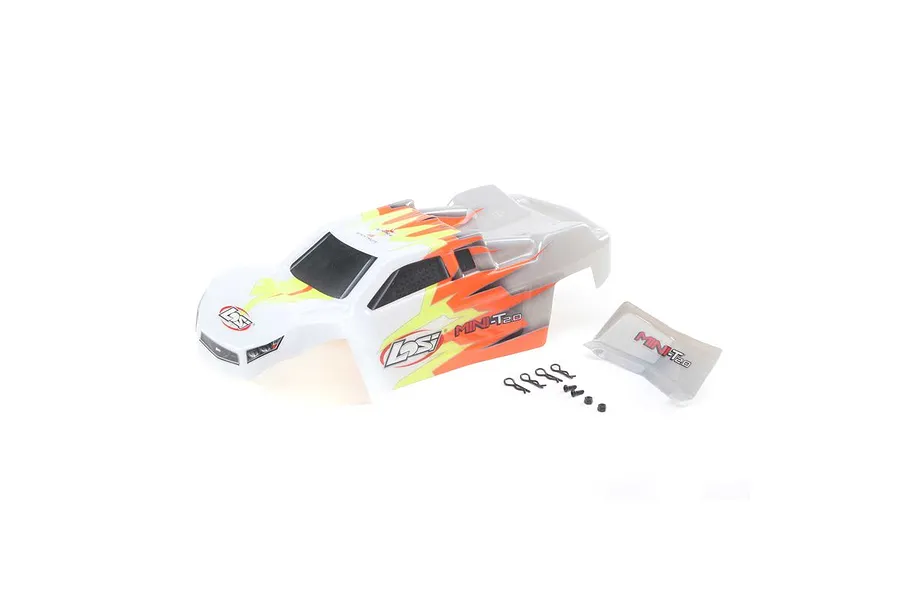 Losi Mini-T 2.0 Grey Painted Body Shell w/ Wing &amp;amp; Hardware image 54333