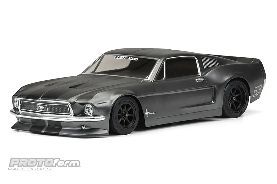 Protoform 1/10 1968 Ford Mustang Unpainted VTA Body Shell image 54421