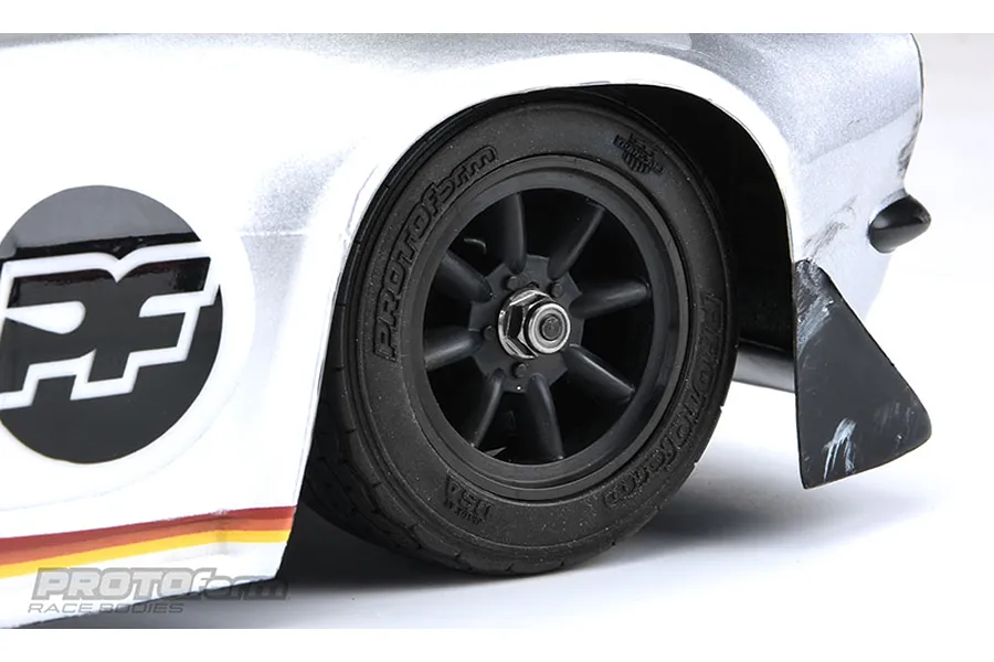 Pro-Line 1.9&amp;quot; VTA 26mm Front Tyres on 8-Spoke Black Rims - Glued Wheels 2Pcs image 54449