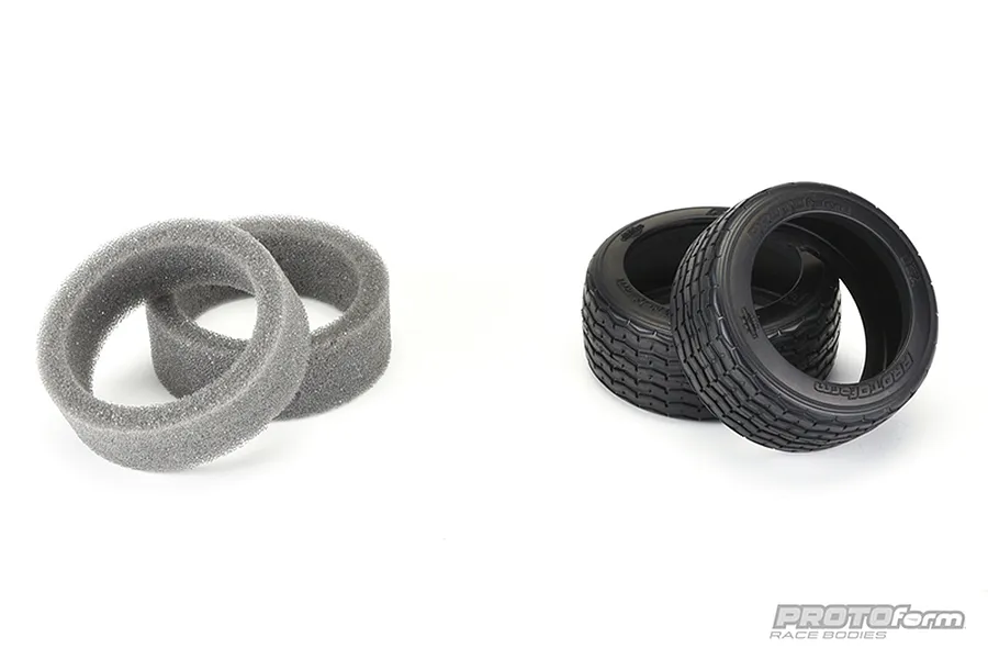 Pro-Line 1.9&amp;quot; VTA 26mm Front Tyres on 8-Spoke Black Rims - Glued Wheels 2Pcs image 54451