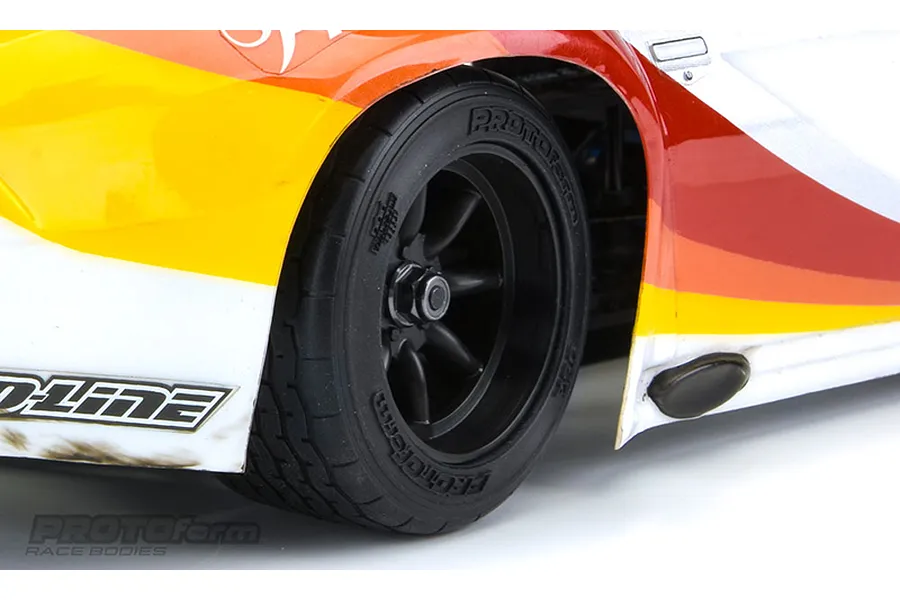 Pro-Line 1.9&amp;quot; VTA 31mm Rear Tyres on 8-Spoke Black Rims - Glued Wheels 2Pcs image 54457