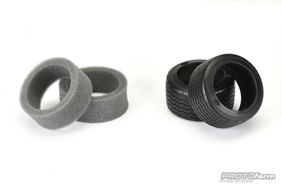Pro-Line 1.9&amp;quot; VTA 31mm Rear Tyres on 8-Spoke Black Rims - Glued Wheels 2Pcs image 54459