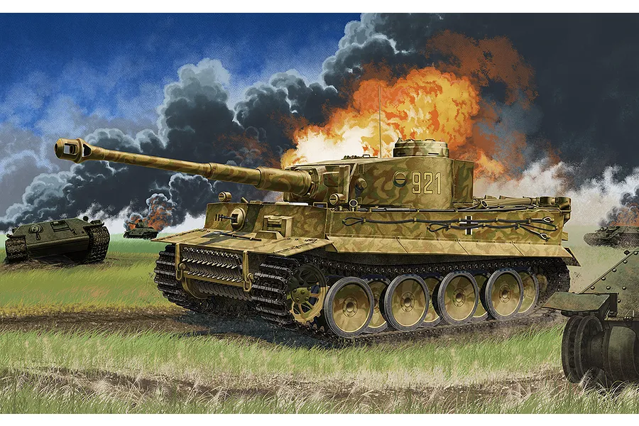 Academy 1/35 German Tiger-I &amp;quot;Operation Citadel&amp;quot; (Early Version) Tank Scaled Plastic Model Kit image 54462