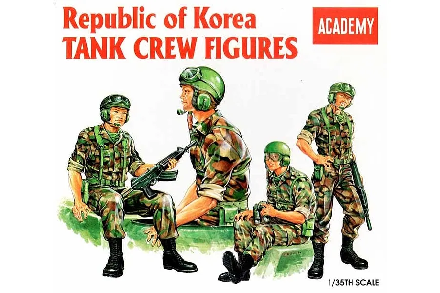Academy 1/35 Republic of Korea Tank Crew Figures 4Pcs image 54513