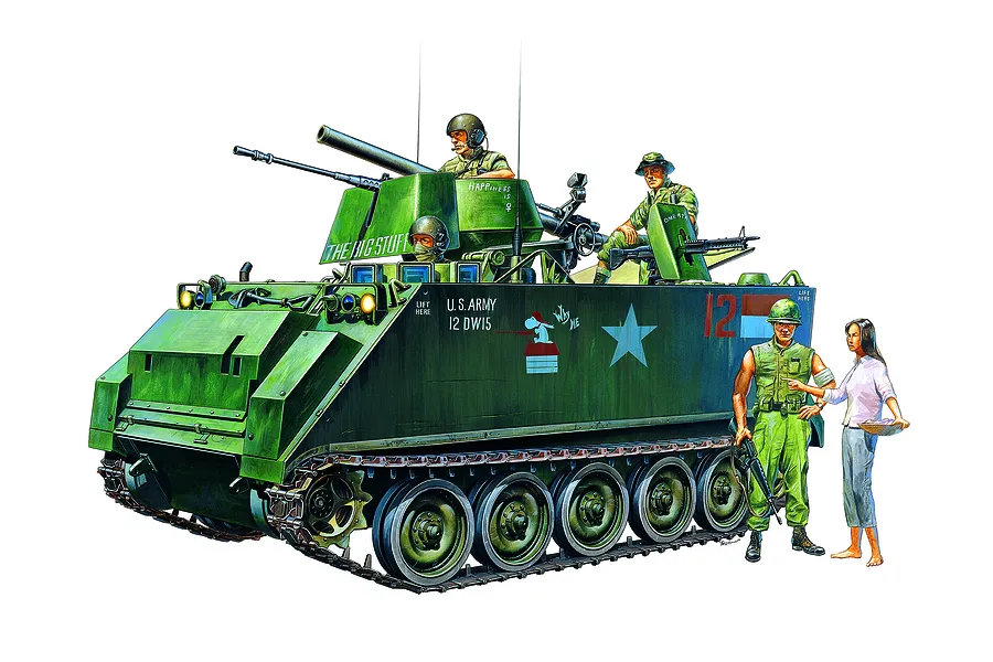 Academy 1/35 Australian Army M113A1 Vietnam Scaled Plastic Model Kit image 54518