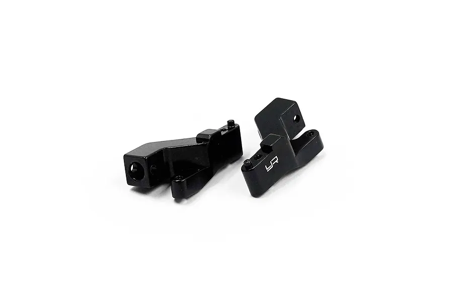 Yeah Racing Black Aluminium SCX24 Jeep Rear Bumper Mounts 2Pcs image 54630