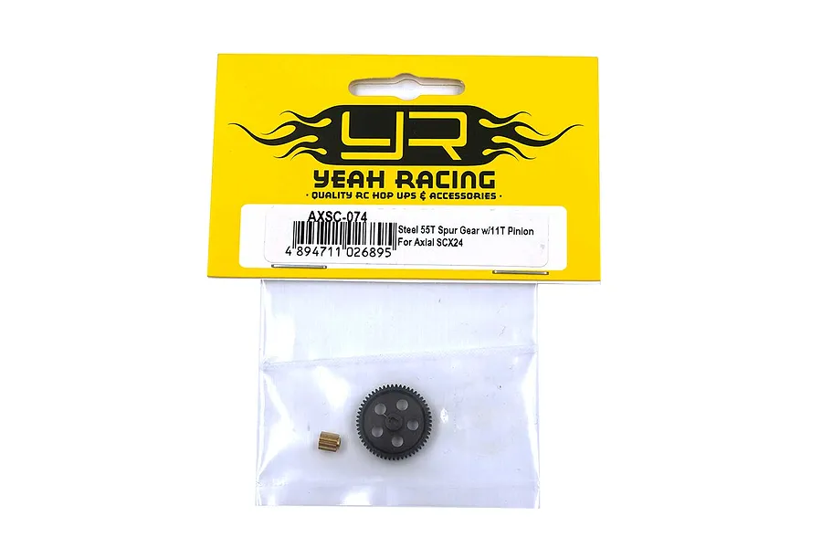 Yeah Racing Axial SCX24 11T/55T Pinion &amp;amp; Spur Gear Set image 54633