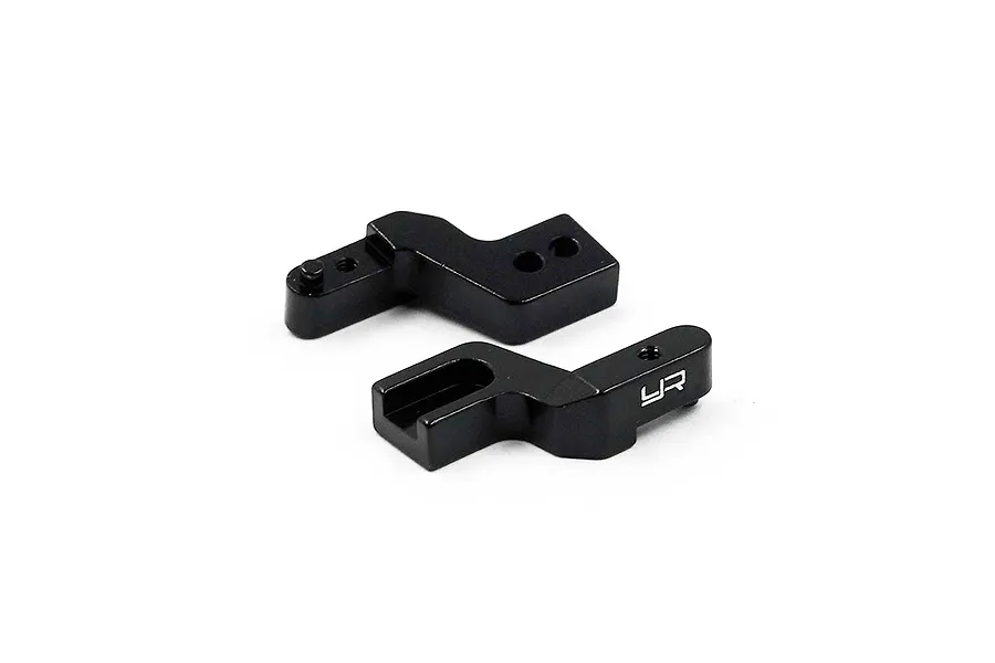 Yeah Racing Black Aluminium SCX24 Jeep Front Bumper Mounts 2Pcs image 54636