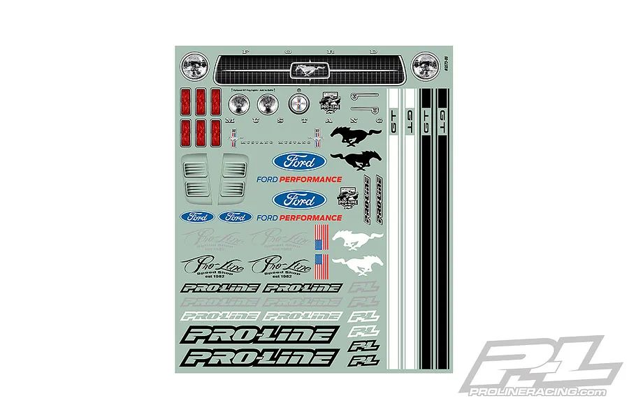 Pro-Line 1/10 1967 Ford Mustang Unpainted Body Shell image 54671