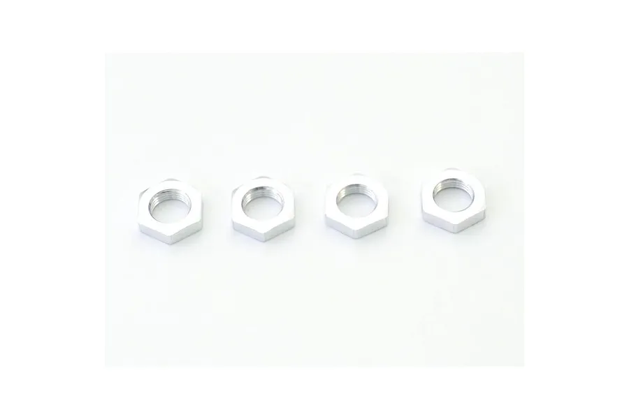Kyosho Silver Steel 12mm Wheel Nuts 4Pcs image 54678