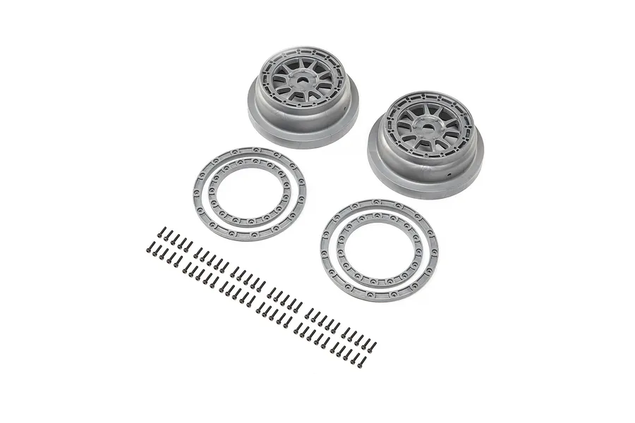 Losi SBR 2.0 Bead-lock Wheel &amp;amp; Ring Set 2Pcs image 54687