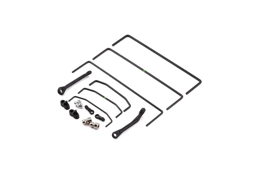Losi 1/6 Super Baja Rey 2.0 Front &amp;amp; Rear Sway Bar Set 3Pcs image 54750