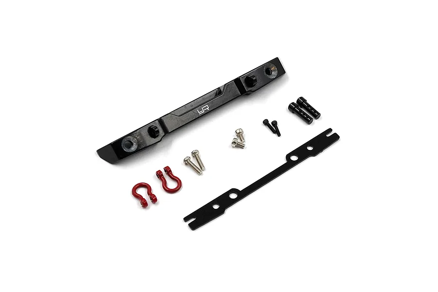Yeah Racing Black Aluminium SCX24 Jeep Rear Bumper Set image 54927