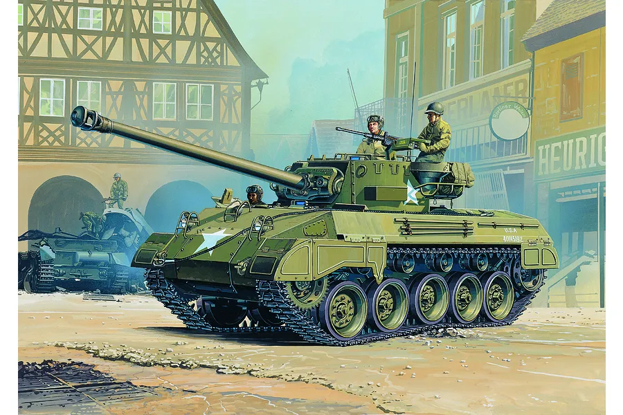 Academy 1/35 U.S. M-18 Hellcat Gun Motor Carriage Scaled Plastic Model Kit image 54964