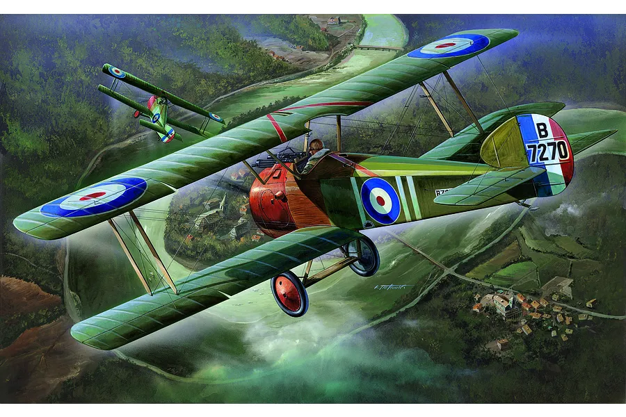 Academy 1/32 WWI Sopwith Camel F-1 Scaled Plastic Model Kit image 54996