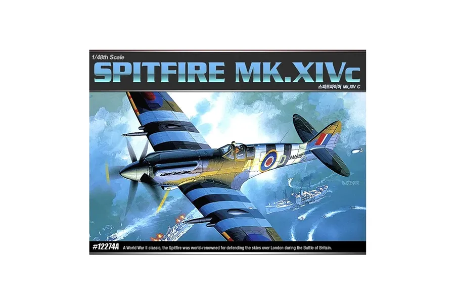 Academy 1/48 Spitfire MK.XIV-C Scaled Plastic Model Kit image 55045