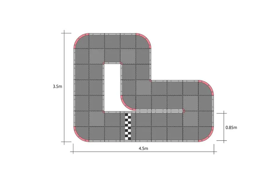Kyosho Mini-Z Grand Prix Circuit Track (Size 50) Short 48Pcs image 55048