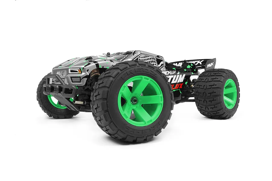Maverick Quantum XT Flux RC Stadium Truck Electric Brushless 4WD 1/10 Scale RTR - Silver/Green image 55102