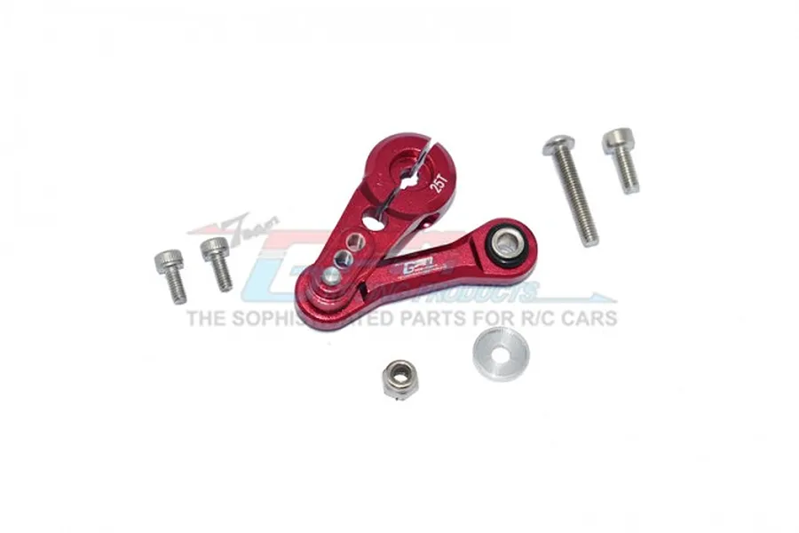 GPM Red Aluminium Tie Rod &amp;amp; 25T Servo Horn w/ Hardware image 55286