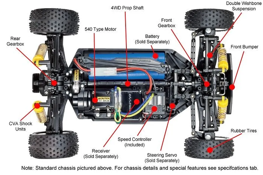 Tamiya TT-02B Neo Scorcher RC Buggy Electric 4WD 1/10 Scale Kit image 55292