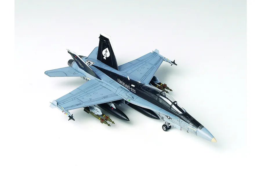 Academy 1/72 USMC F/A-18D &amp;quot;VMFA(AW)-225 Vikings&amp;quot; Fighter Scaled Plastic Model Kit with RAAF Decals image 55378