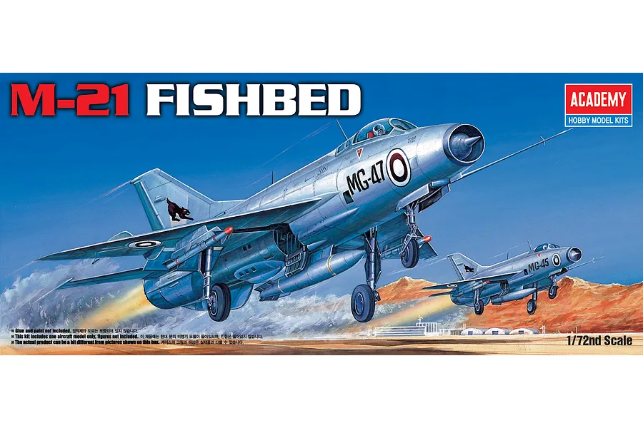 Academy 1/72 Mikoyan M-21 Fishbed Scaled Plastic Model Kit image 55407