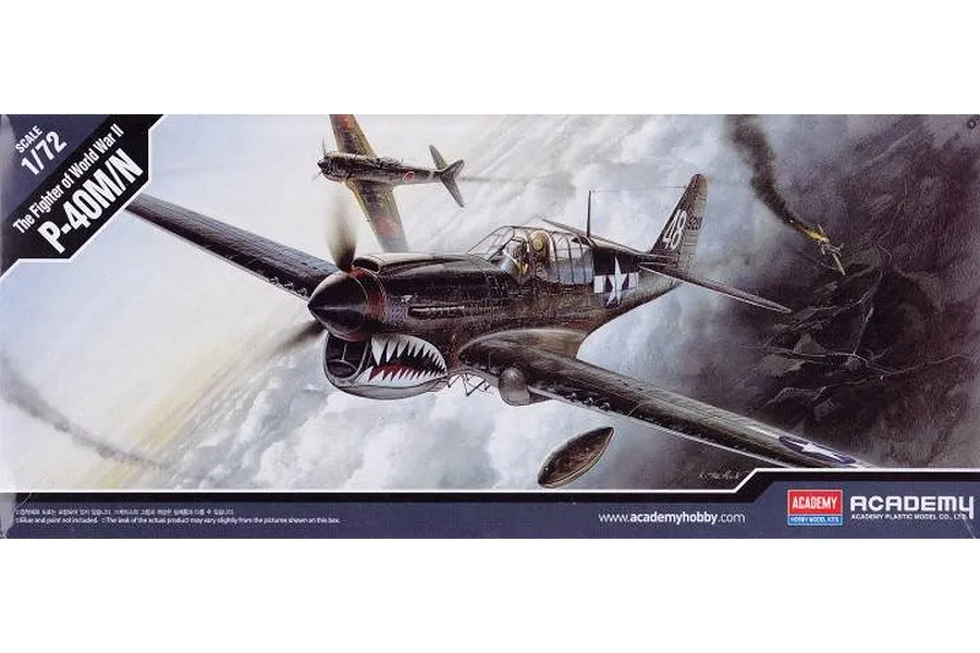 Academy 1/72 RAAF P-40M/N Fighter Scaled Plastic Model Kit w/ Australian Forces Insignia image 55408