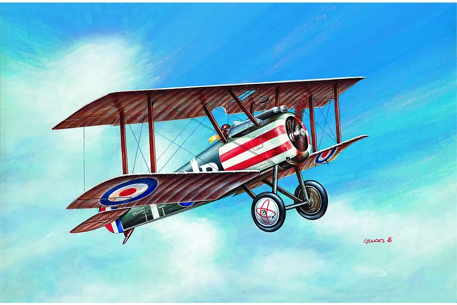 Academy 1/72 British WWI Sopwith Camel Fighter Scaled Plastic Model Kit image 55432
