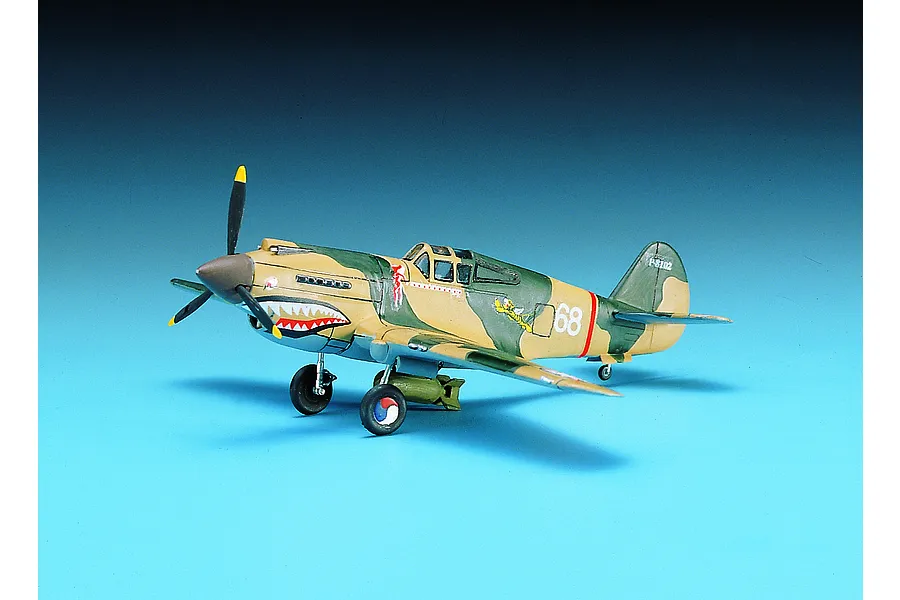 Academy 1/72 Curtiss P-40B Warhawk Fighter Scaled Plastic Model Kit image 55435