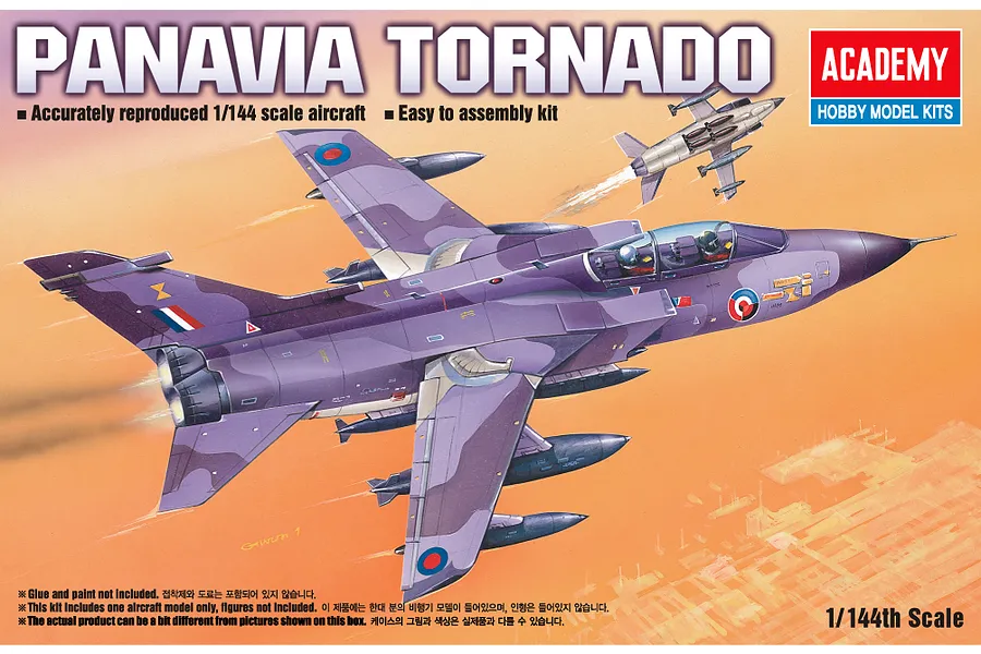 Academy 1/144 Panavia Tornado Fighter Scaled Plastic Model Kit image 55456