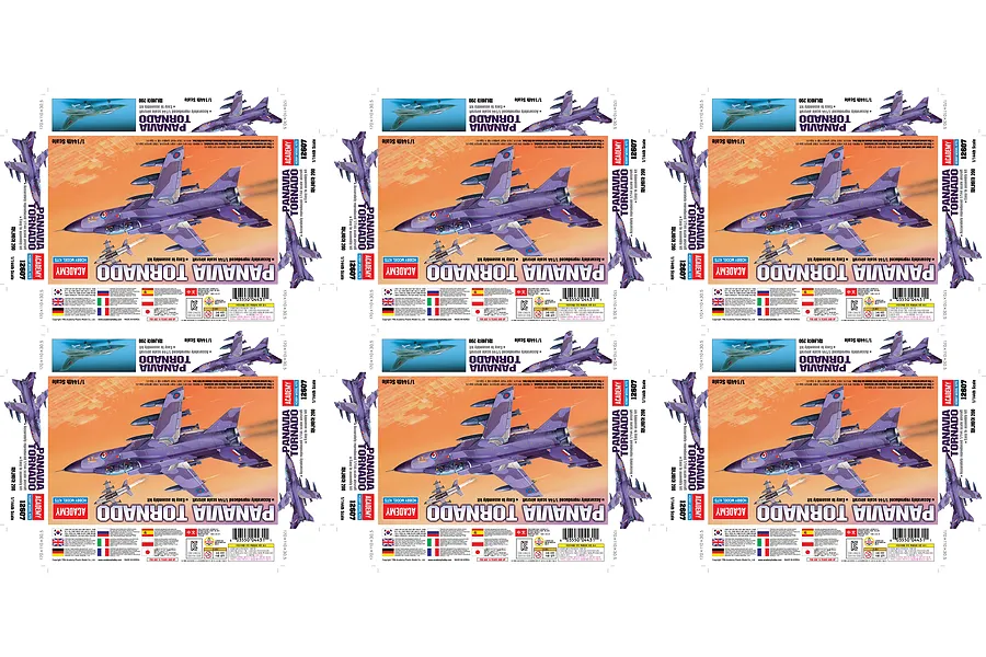 Academy 1/144 Panavia Tornado Fighter Scaled Plastic Model Kit image 2