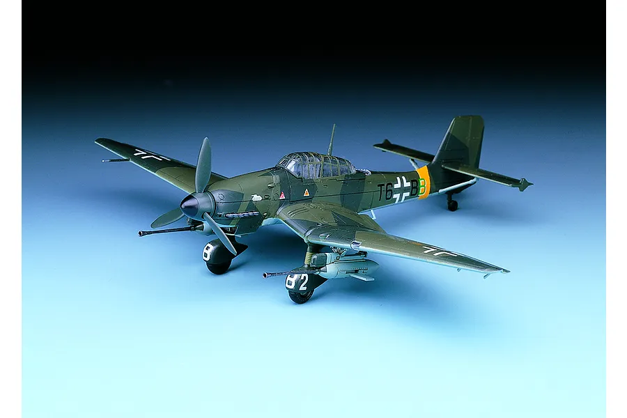 Academy 1/72 JU87G-1 Stuka &amp;quot;Tank Buster&amp;quot; Bomber Scaled Plastic Model Kit image 55474