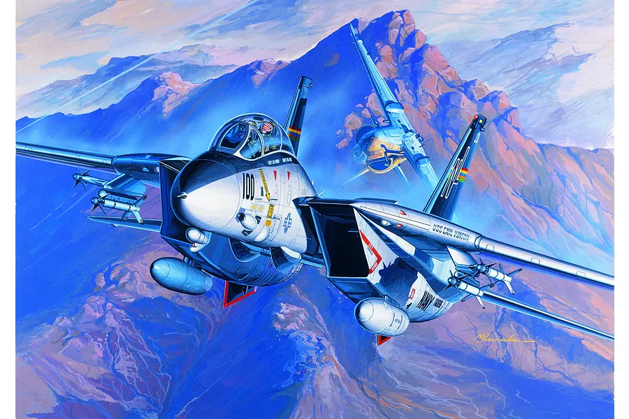 Academy 1/72 USN F-14A Tomcat Figher Scaled Plastic Model Kit image 55524