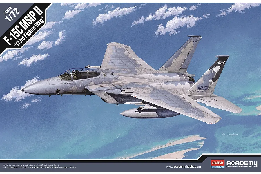Academy 1/72 F-15C MSIP II &amp;quot;173rd Fighter Wing&amp;quot; Fighter Scaled Plastic Model Kit image 55545
