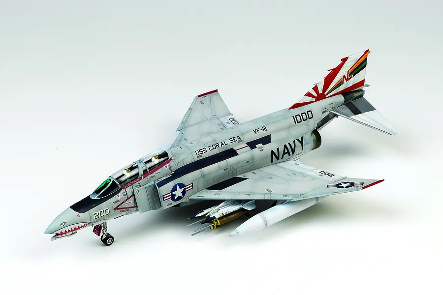 Academy 1/48 USN F-4B &amp;quot;VF-11 Sundowners&amp;quot; Phantom II MCP Scaled Plastic Model Kit image 55558