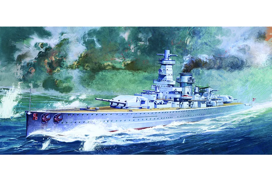 Academy 1/350 German Pocket Battleship Admiral Graf Spee Scaled Plastic Model Kit image 55667