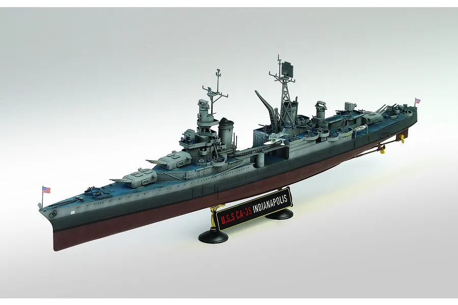 Academy 1/350 USS Indianapolis [CA-35] Heavy Cruiser Scaled Plastic Model Kit image 55670