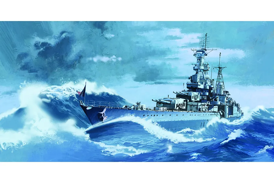 Academy 1/350 HMS Queen Elizabeth Class Warspite Battleship Scaled Plastic Model Kit image 55671