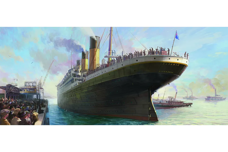 Academy 1/700 RMS Titanic &amp;quot;Centenary Anniversary&amp;quot; MCP Ship Scaled Plastic Model Kit image 55679
