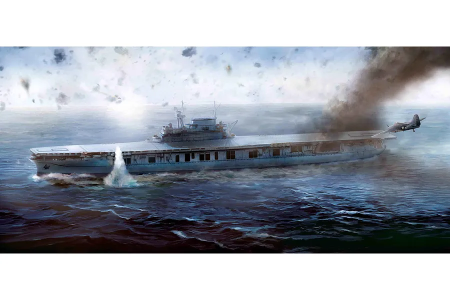 Academy 1/700 USS Enterprise CV-6 Aircraft Carrier Modeler&amp;#039;s Edition Scaled Plastic Model Kit image 55696