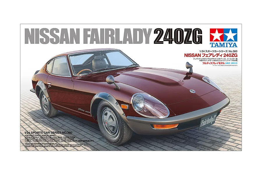 Tamiya 1/24 Nissan Fairlady 240ZG Scaled Plastic Model Kit image 55729